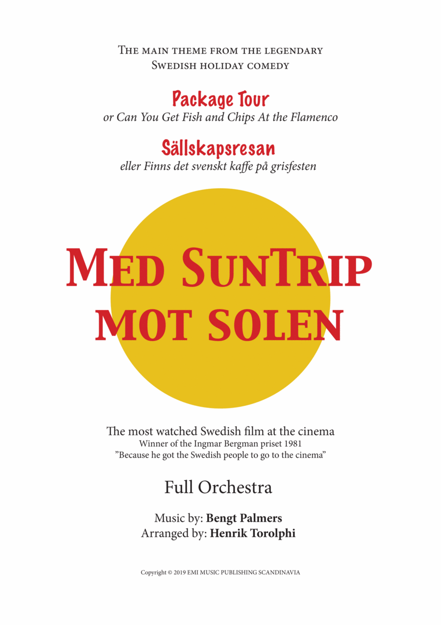 Med Suntrip Mot Solen Full Orchestra scores gallery preview page 1