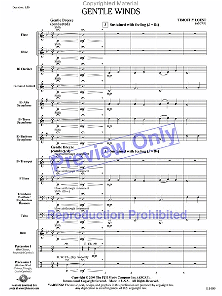Gentle Winds Concert Band scores gallery preview page 2