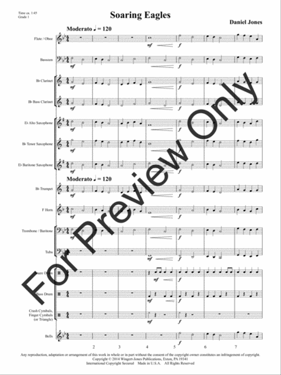 Soaring Eagles Concert Band scores gallery preview page 4