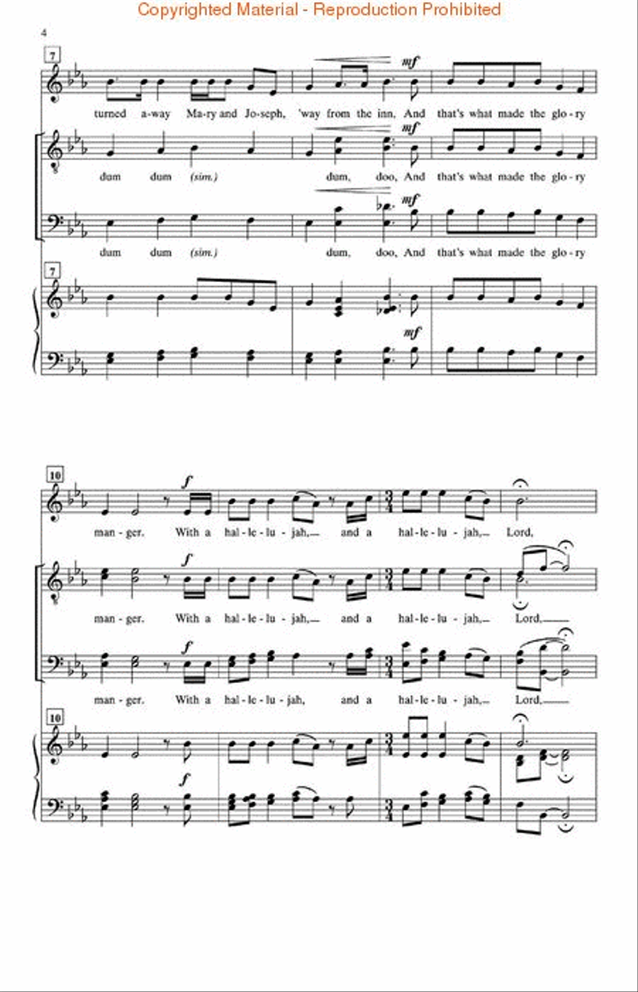 The Glory Manger The Glory Manger TTBB scores gallery preview page 3