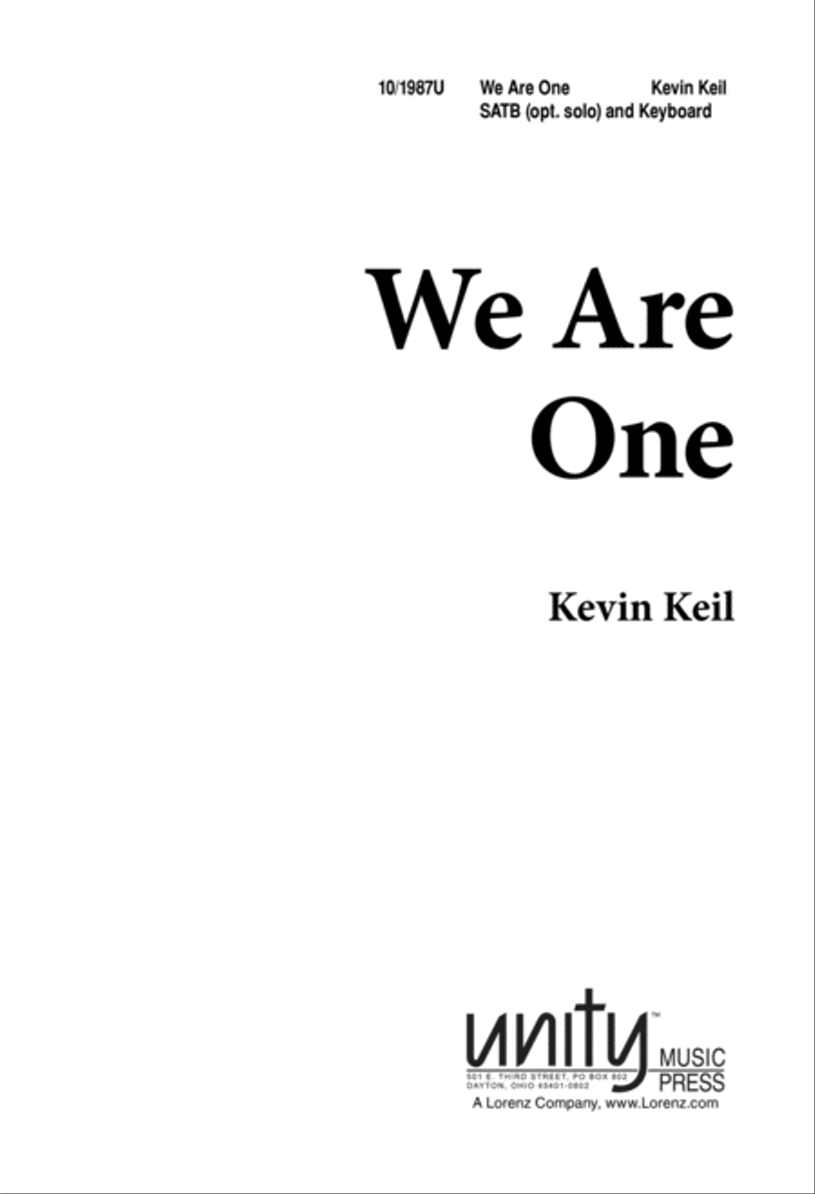We Are One 4-Part scores gallery preview page 1