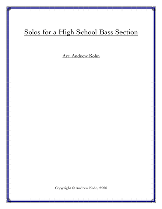 Solos for a High School bass section
