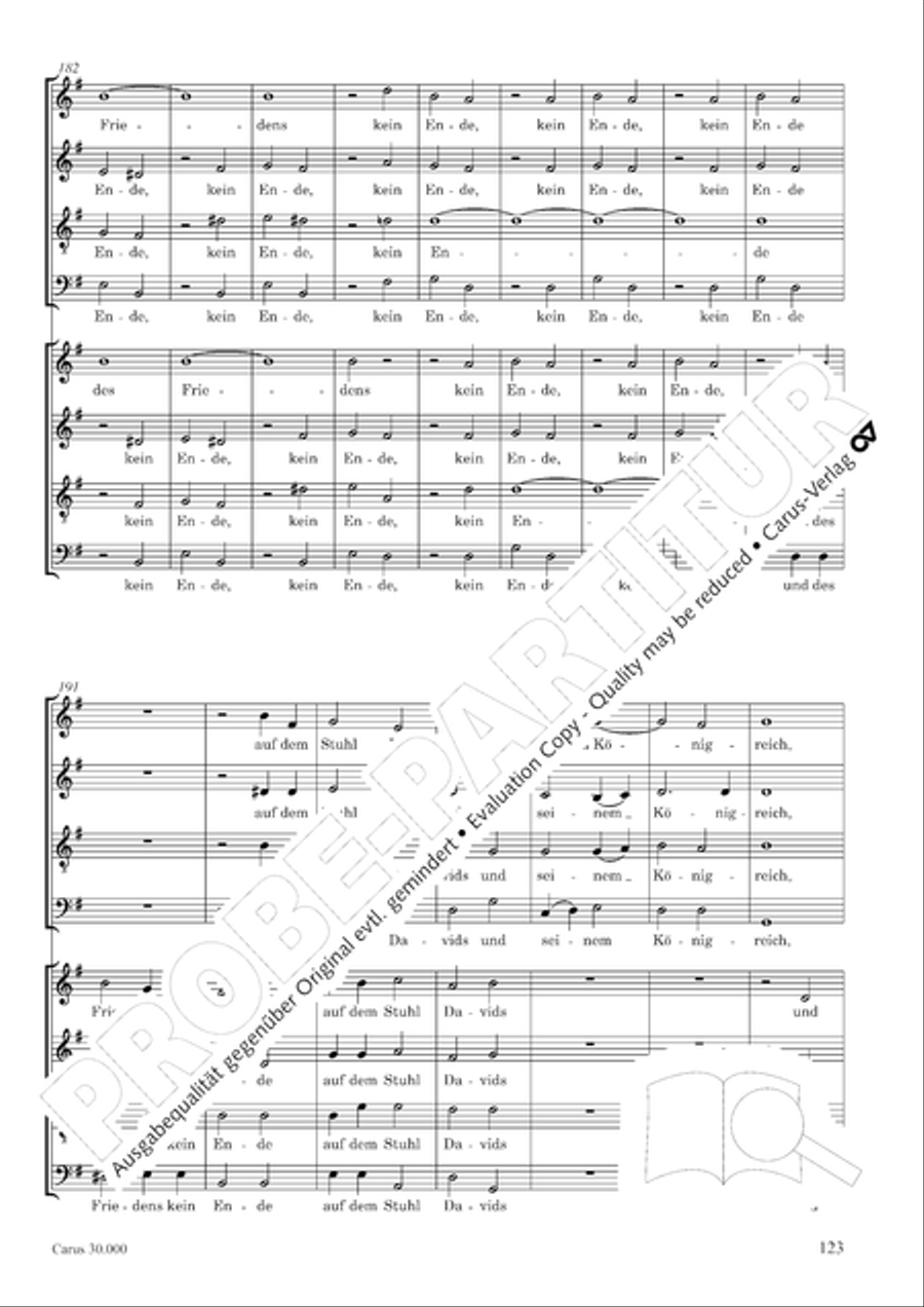 J.L. Bach: The complete motets Choir scores gallery preview page 130