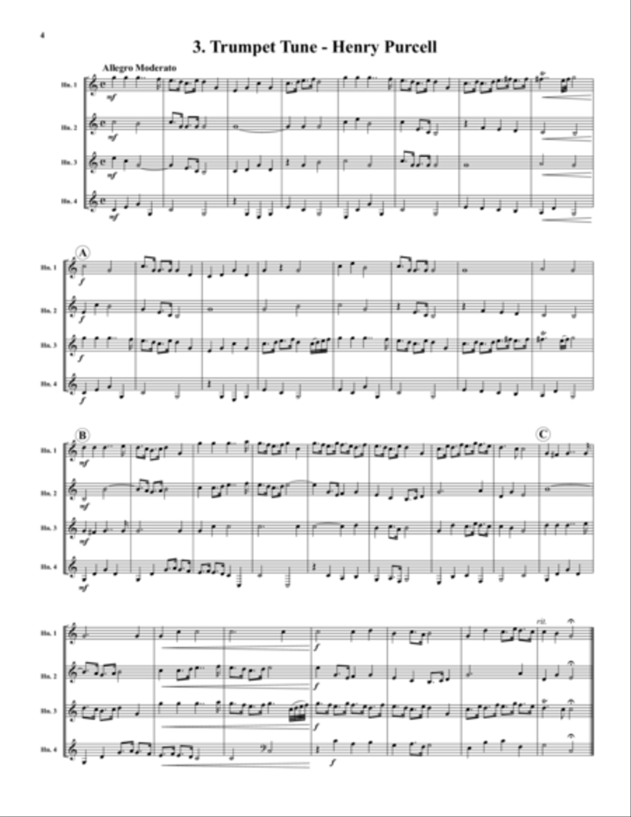 Favorite Wedding Marches Horn scores gallery preview page 4
