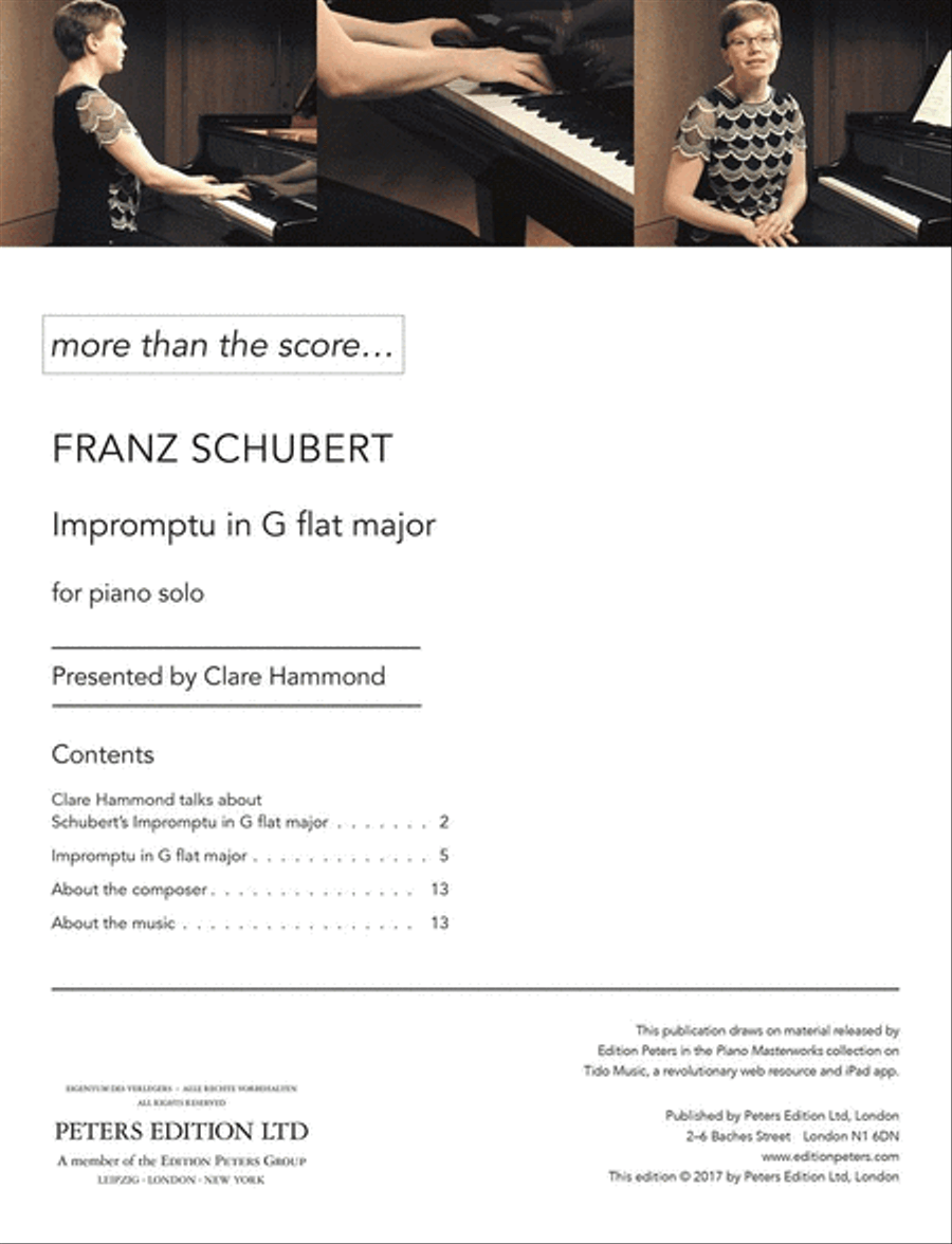 Impromptu in G flat D899 (Op. 90) No. 3 for Piano Piano scores gallery preview page 2