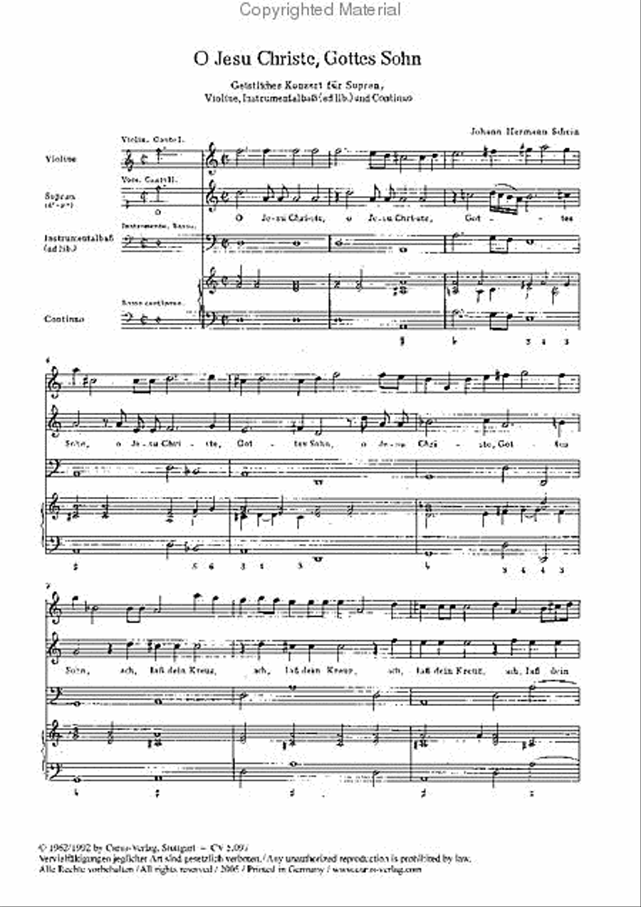O Jesu Christe, Gottes Sohn Soprano Voice scores gallery preview page 2