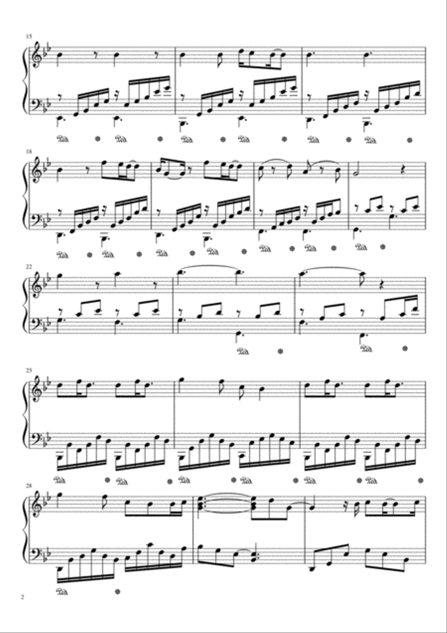 A Thousand Years Piano Solo scores gallery preview page 3