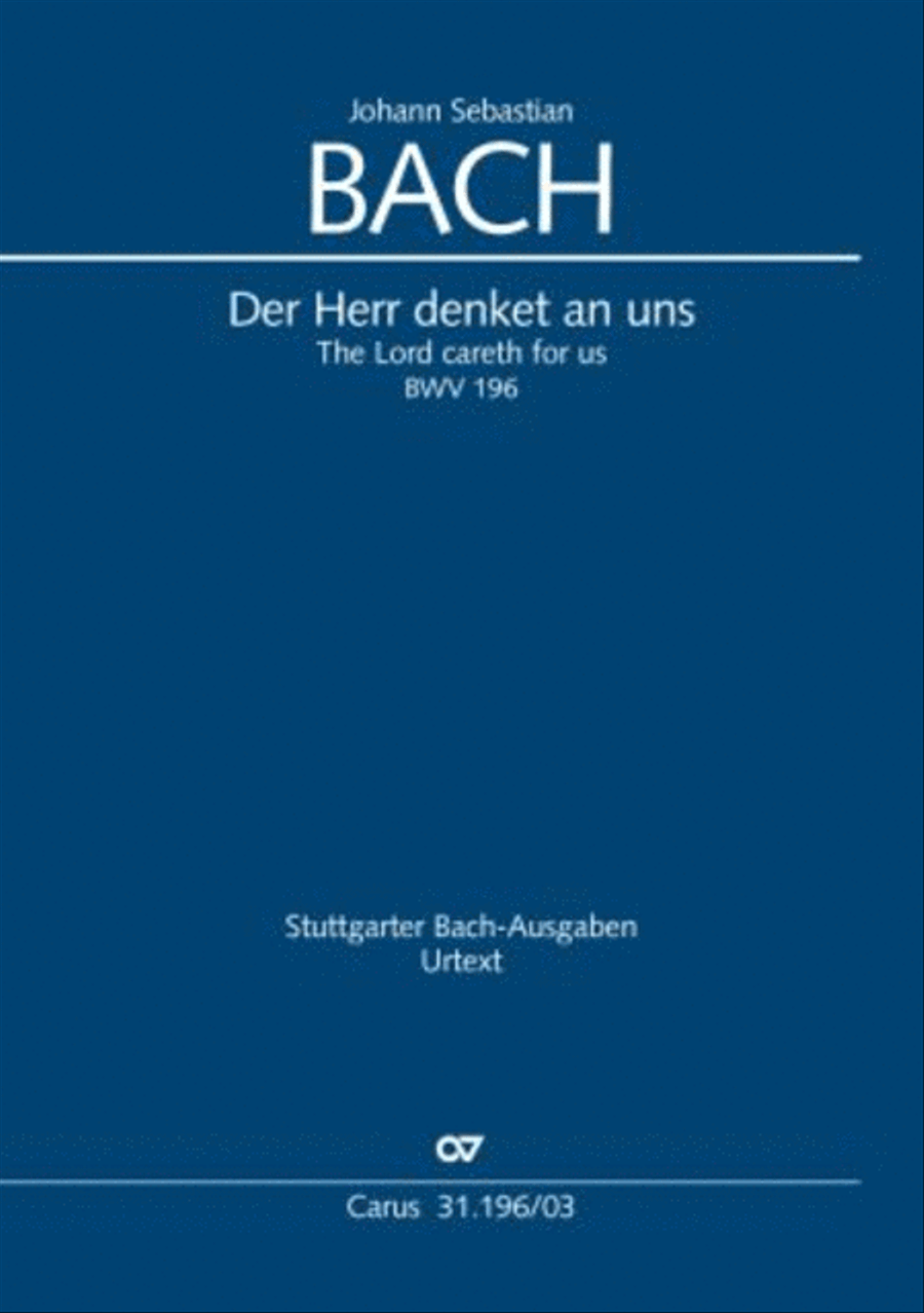 The Lord is mindful of us (Der Herr denket an uns) STB scores gallery preview page 1