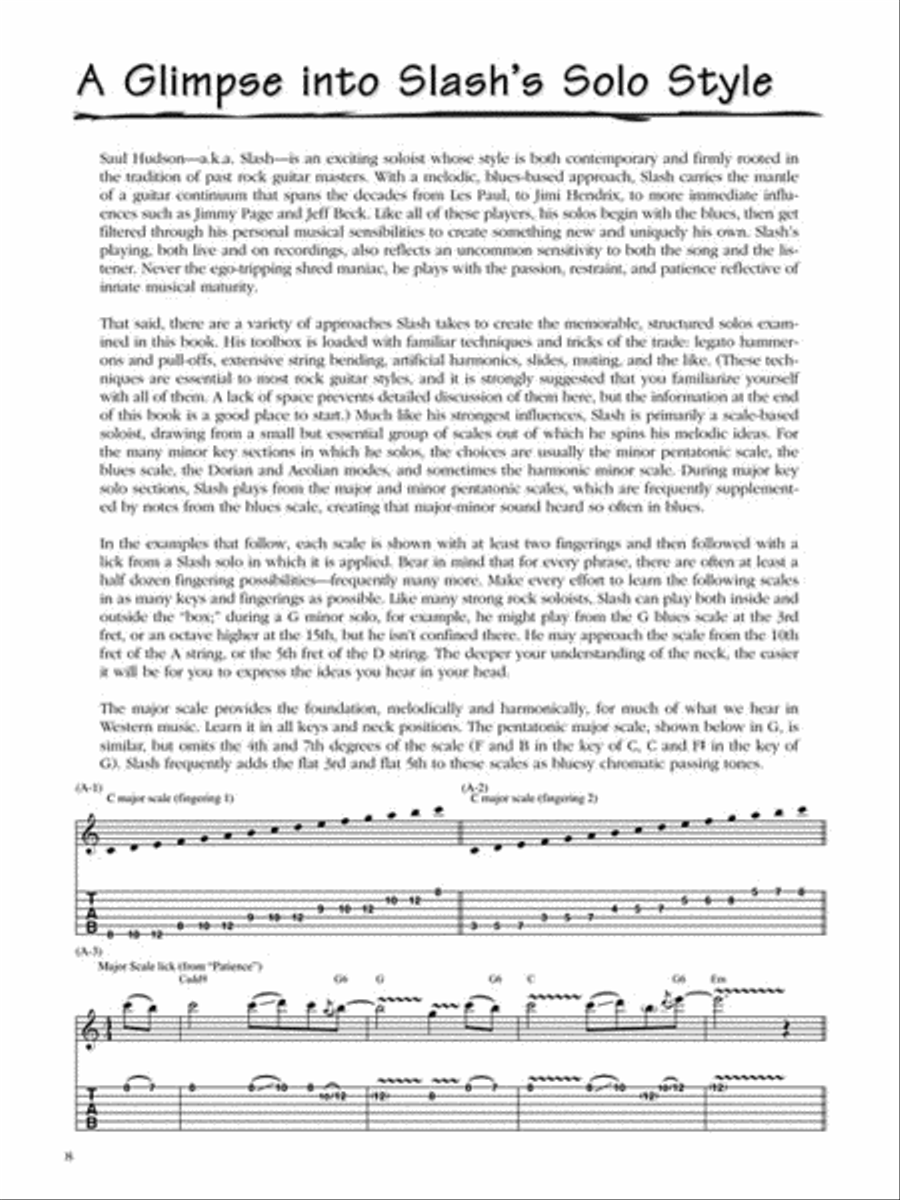 Guns N' Roses Guitar Tablature scores gallery preview page 4