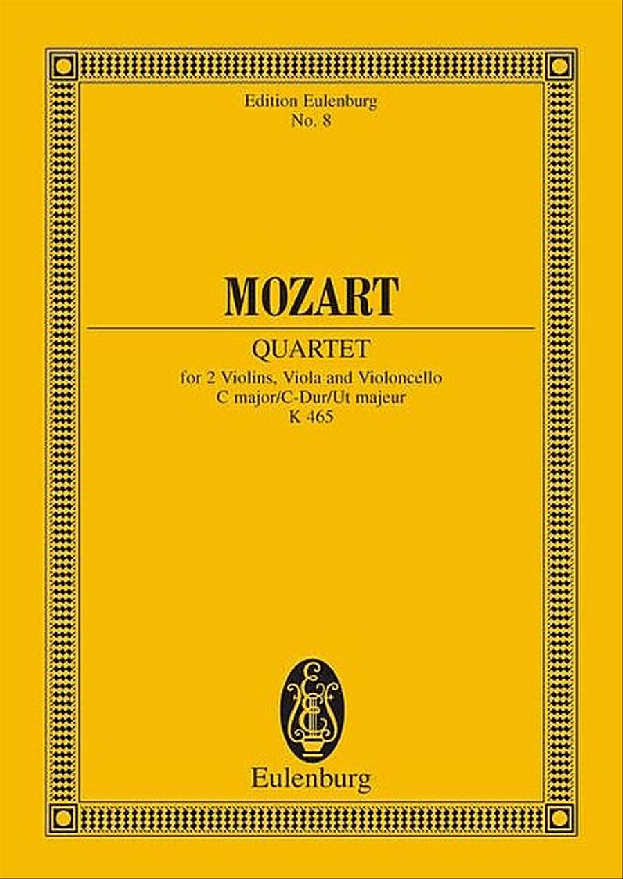 String Quartet, K. 465 String Quartet scores gallery preview page 1