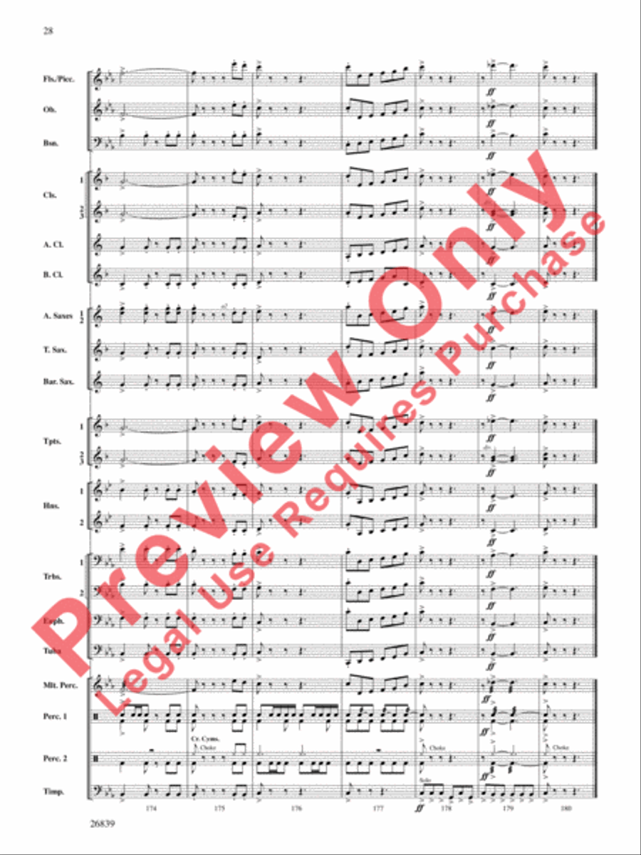 Flourish for Winds Concert Band scores gallery preview page 29