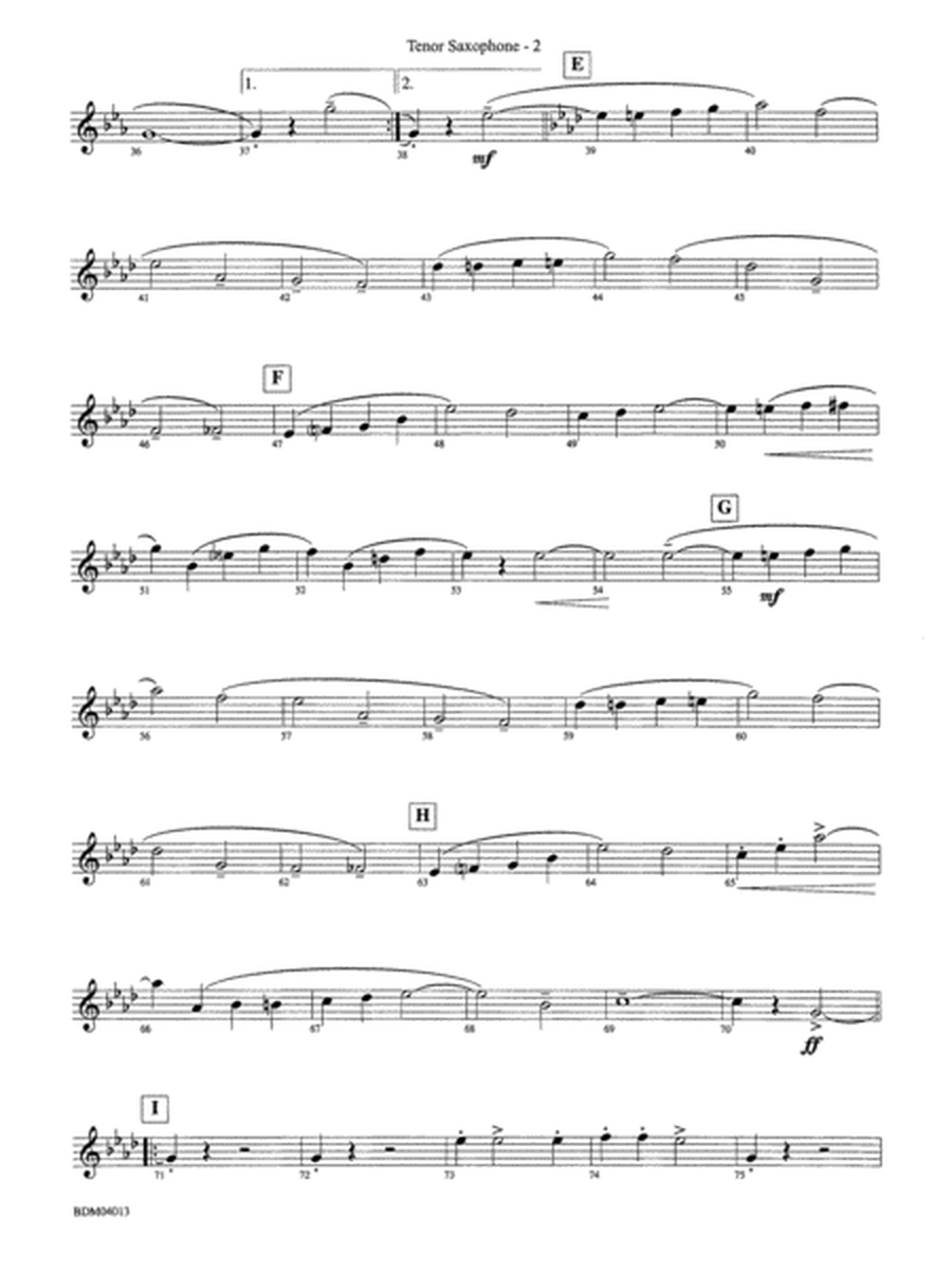 Nobles of the Mystic Shrine (March): B-flat Tenor Saxophone