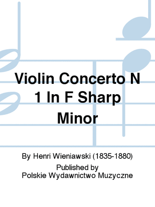 Book cover for Violin Concerto N 1 In F Sharp Minor