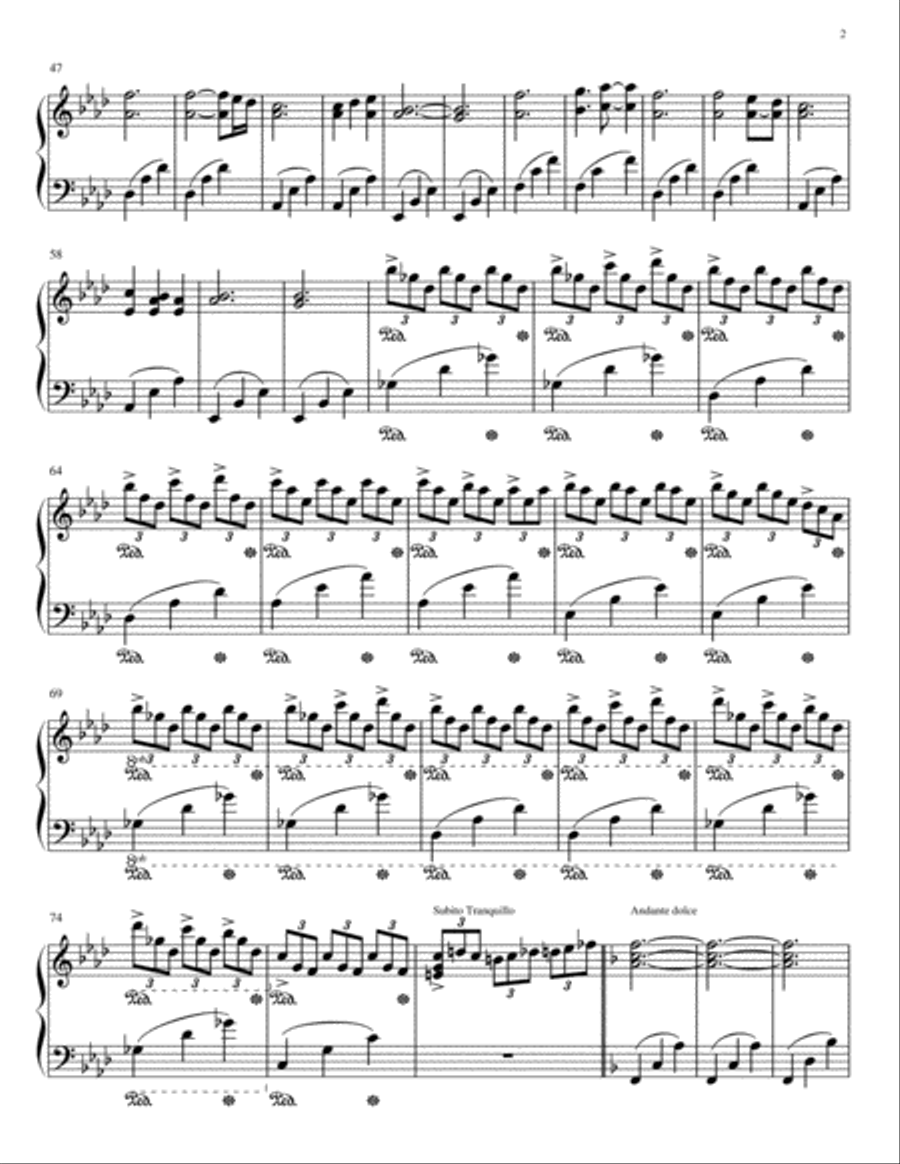 Forgive Not Forget Piano Solo scores gallery preview page 2