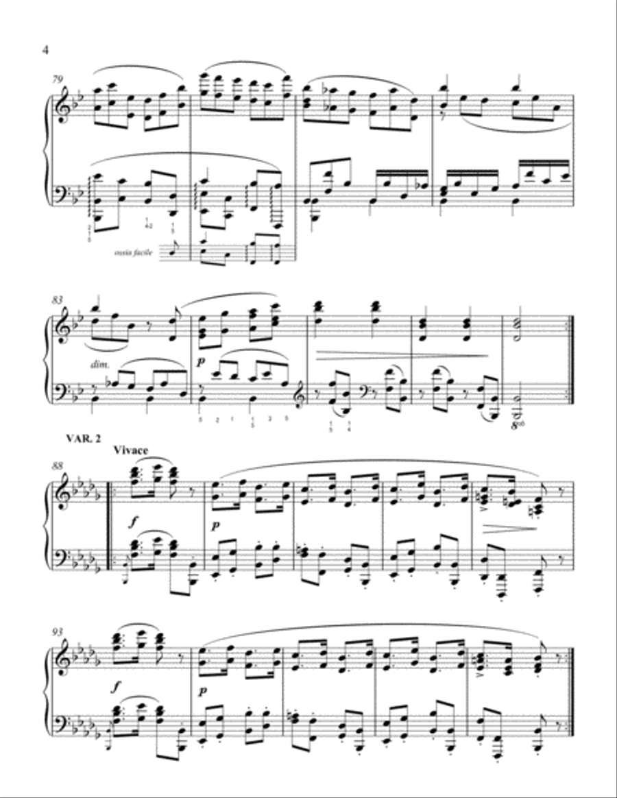 Brahms: Variations on a Theme of Haydn, opus 56b arr. Berman Piano Solo scores gallery preview page 6