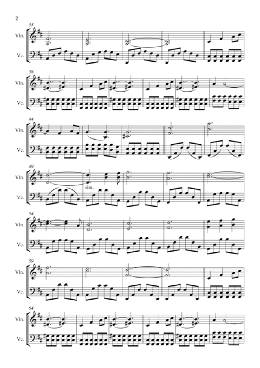Can't Help Falling In Love Score and Parts scores gallery preview page 3