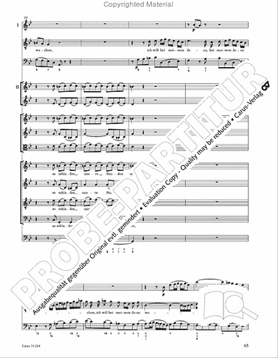 St. Matthew Passion (Matthaus-Passion) 4-Part scores gallery preview page 67