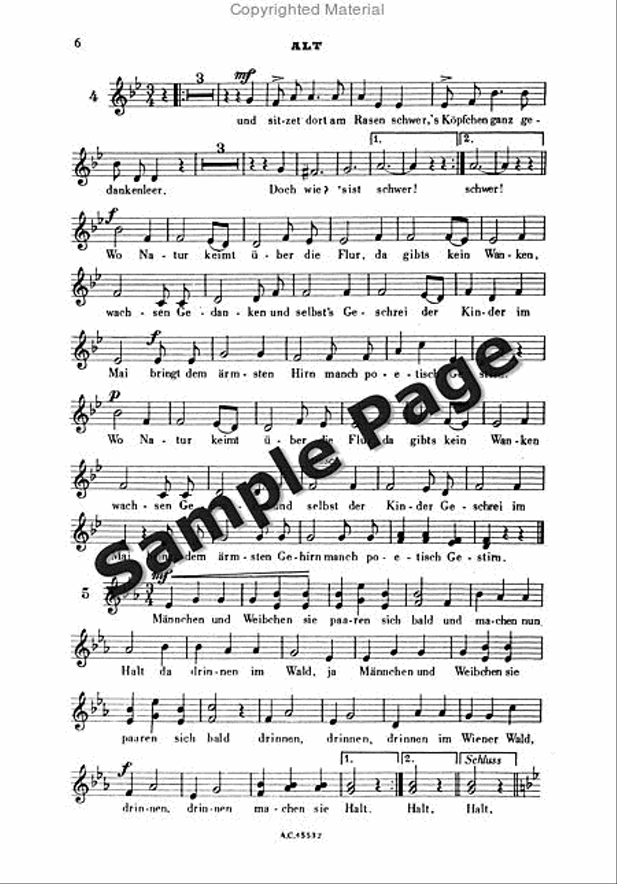 Wiener Wald Op. 325 Choir scores gallery preview page 7