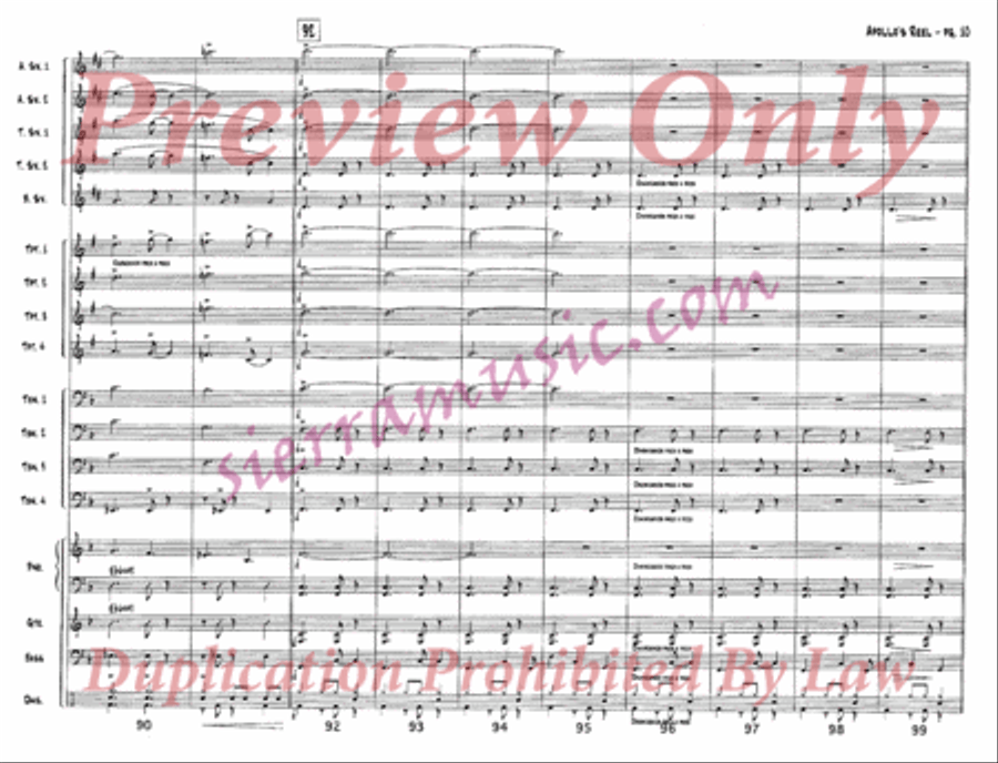 Apollo's Reel Jazz Ensemble scores gallery preview page 11