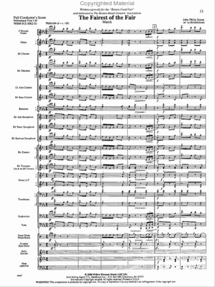 The Fairest of the Fair The Fairest of the Fair Concert Band scores gallery preview page 2