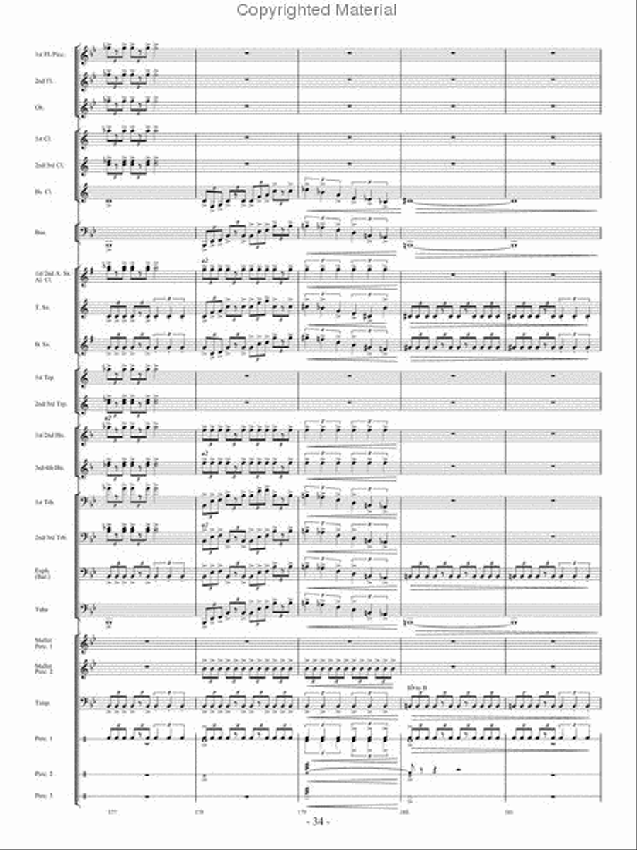 From the Eye of the Storm Concert Band scores gallery preview page 33