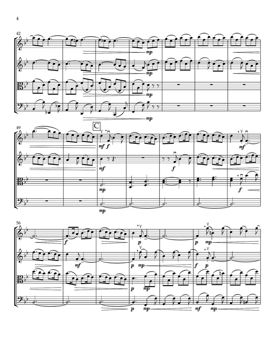 Christmas Concerto, Op. 8 String Quartet scores gallery preview page 4