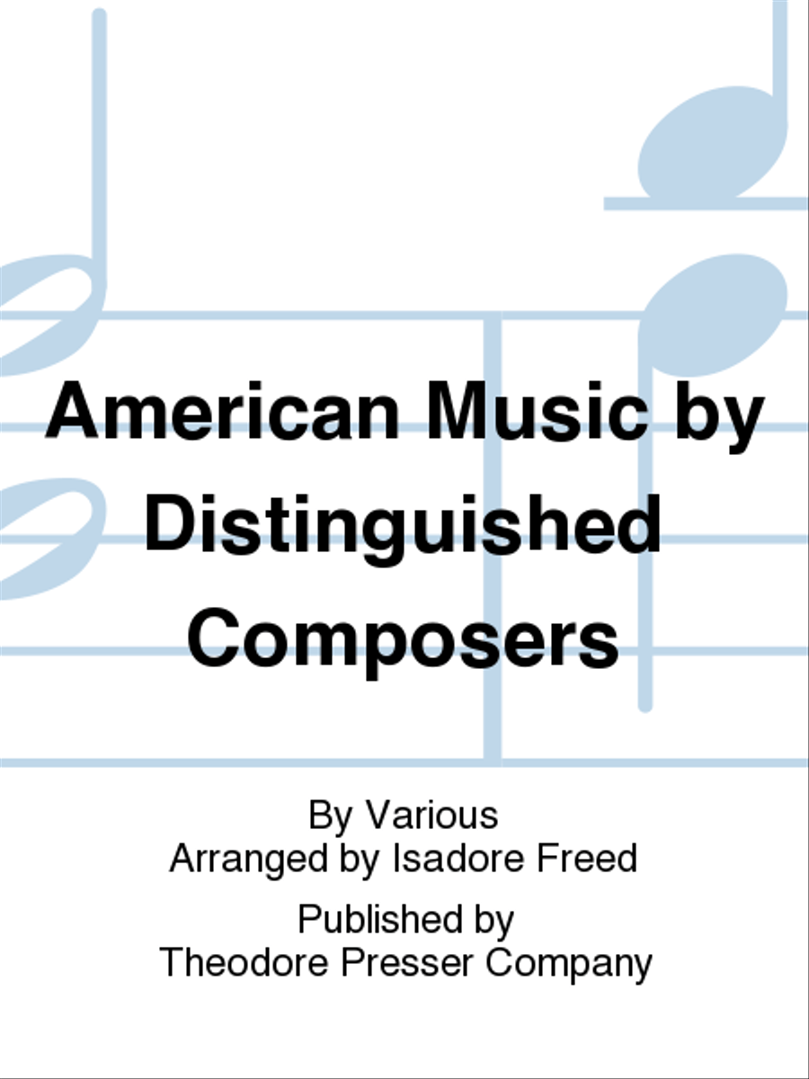 American Music By Distinguished Composers Chamber Music scores gallery preview page 1