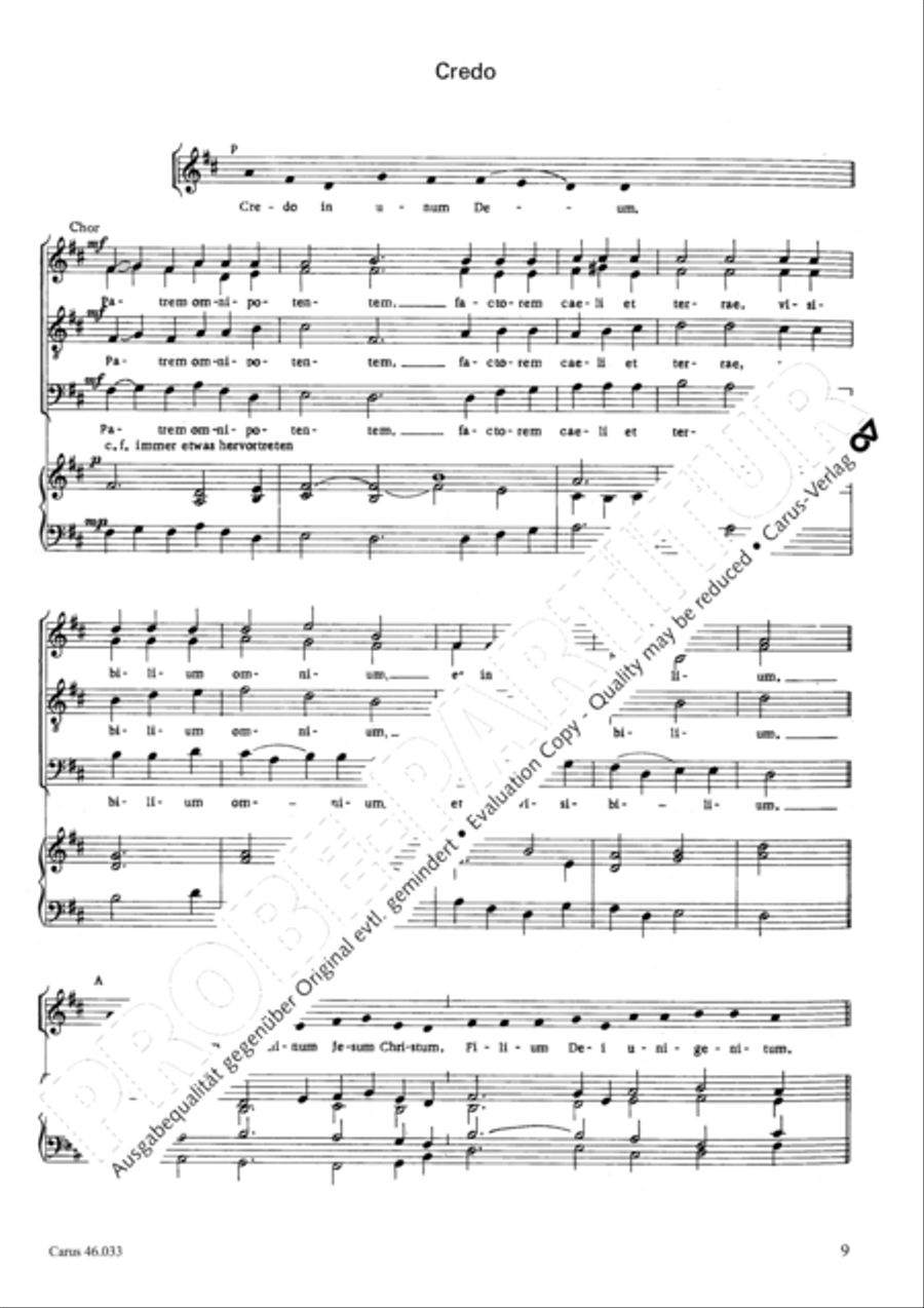 Missa Choralis zu GL 401-404 4-Part scores gallery preview page 10