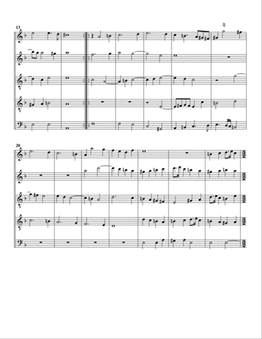 A sad paven for these distracted tymes (=A sad pavan for these distracted times) (arrangement for 5 Recorder scores gallery preview page 3