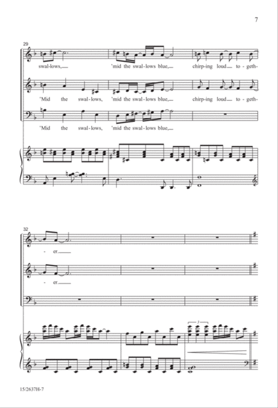 Comes the Rain With Me 3-Part scores gallery preview page 8