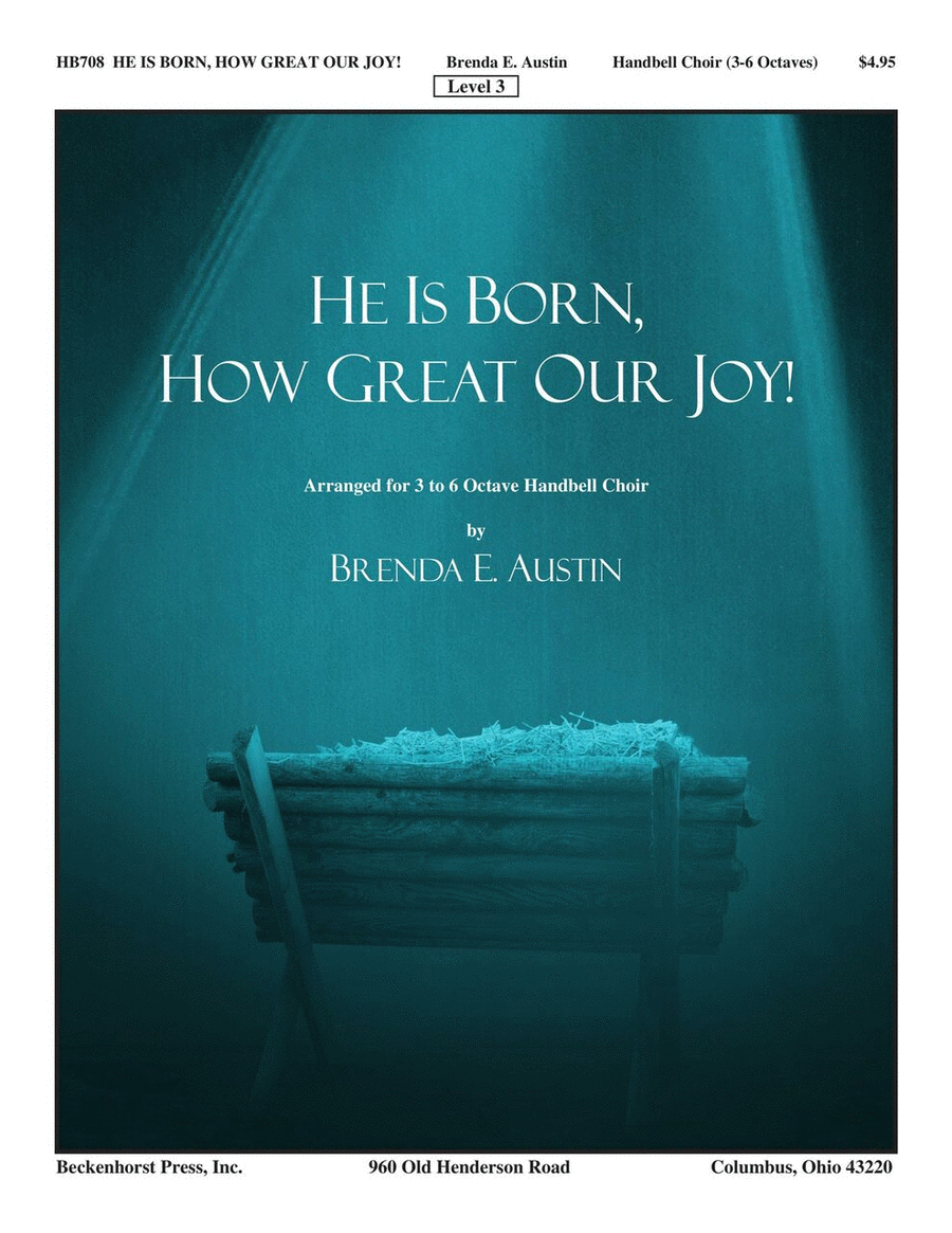 He Is Born, How Great Our Joy! 5-Octaves scores gallery preview page 1