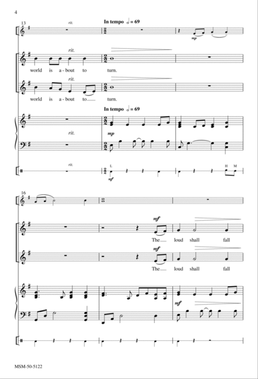 My Heart Shall Sing 4-Part scores gallery preview page 3