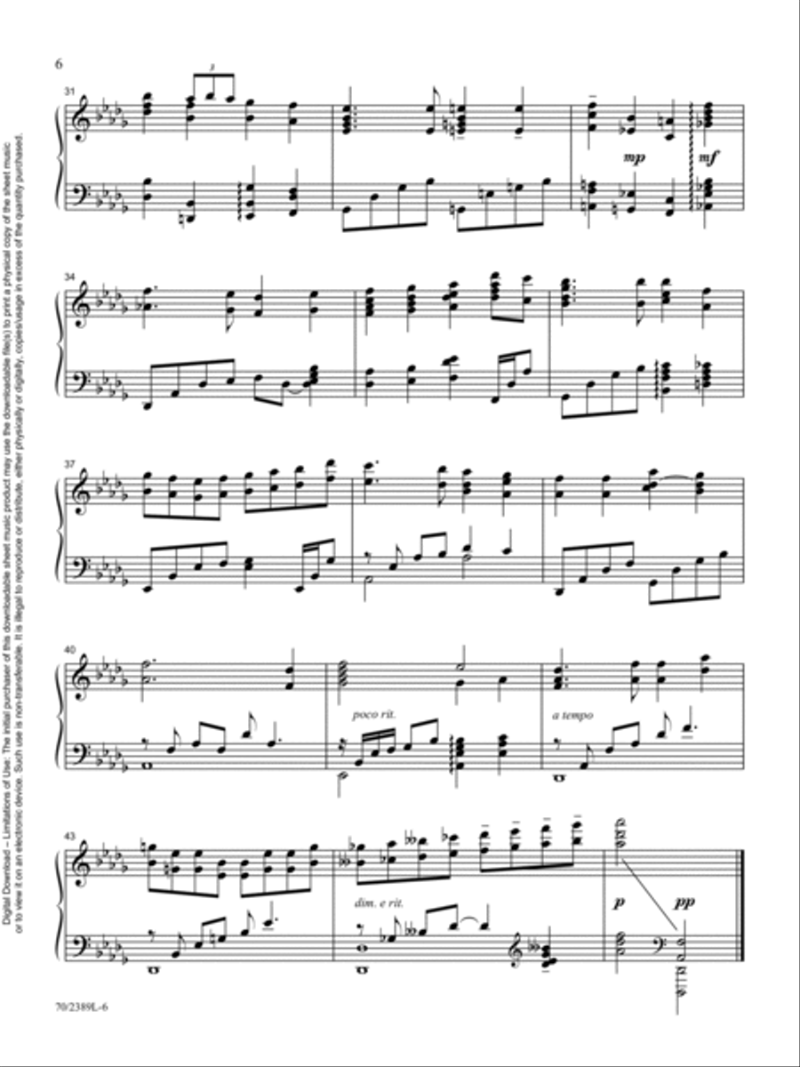 The Rugged Cross, the Empty Tomb Piano Solo scores gallery preview page 6