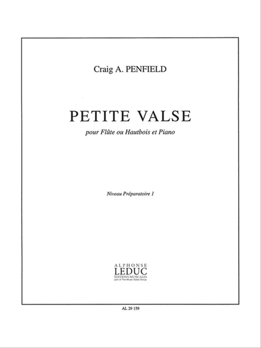 Petite Valse (flute & Piano) Flute Solo scores gallery preview page 1