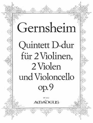 Book cover for Quintet D major op. 9