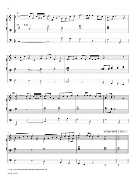 Fanfare and Processional (Downloadable Organ Score)