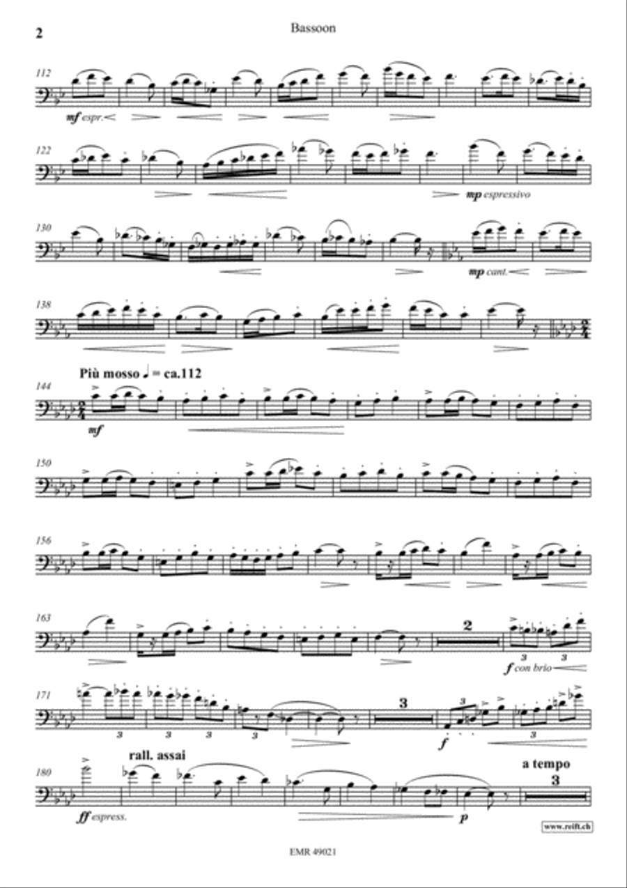 Concertino Bassoon Solo scores gallery preview page 3