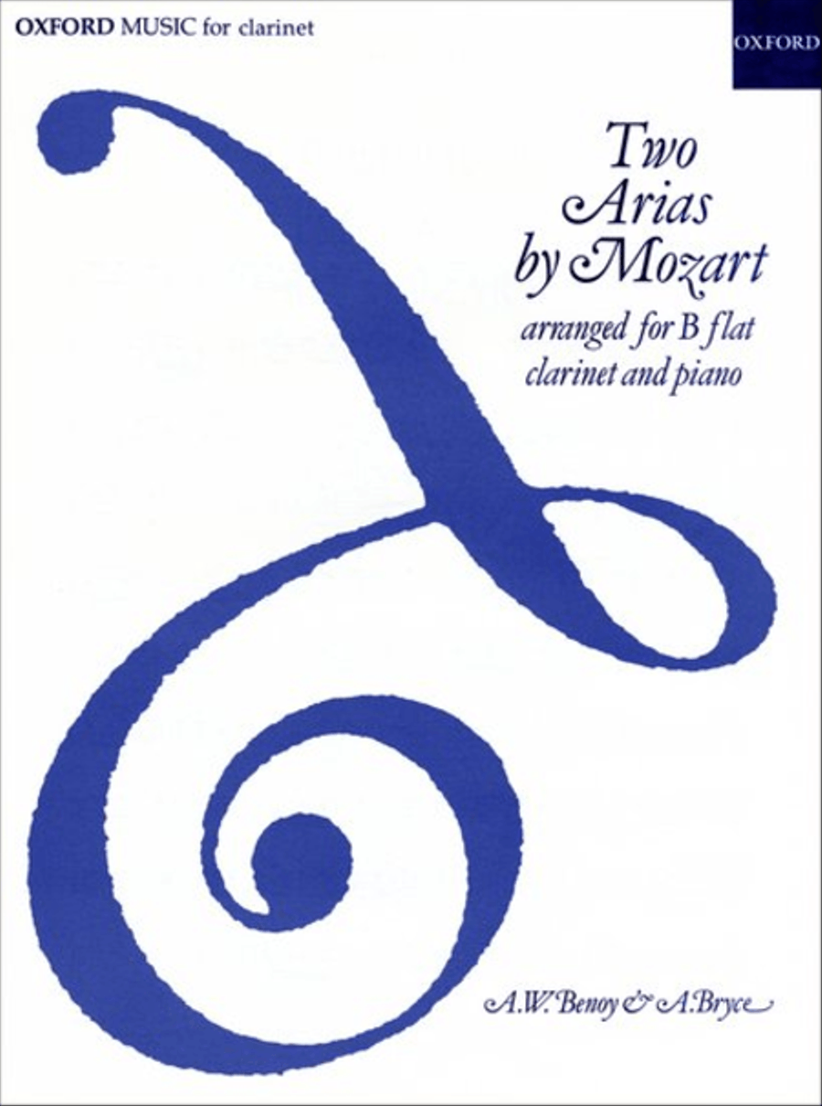 Two Arias Clarinet Solo scores gallery preview page 1