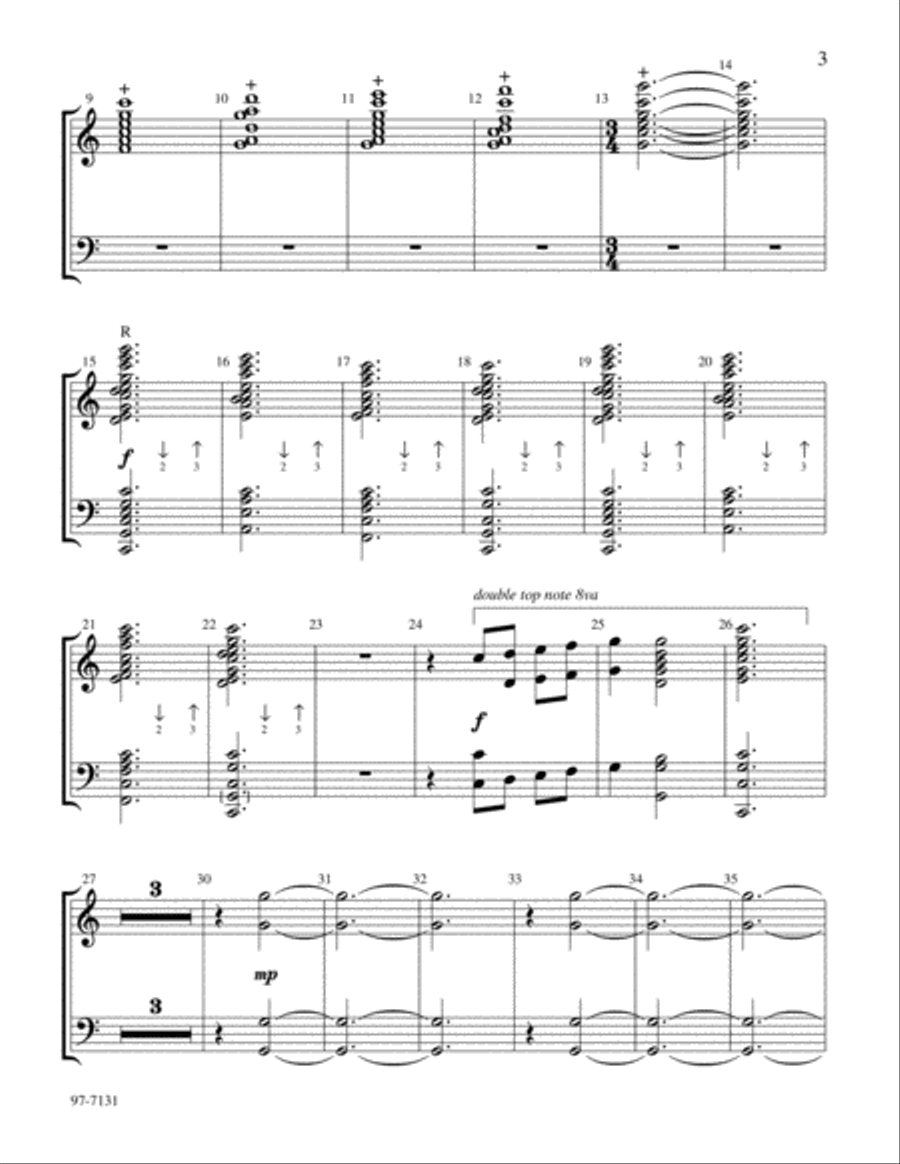 Nowell (Handbell Part) Handbell Choir scores gallery preview page 3