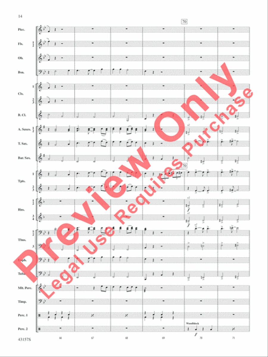 Gershwin by George! Gershwin by George! Concert Band scores gallery preview page 15