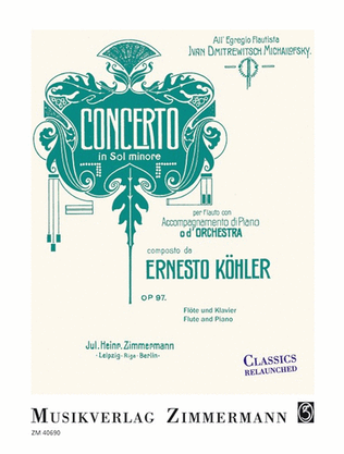 Book cover for Concerto in Sol minore Op. 97