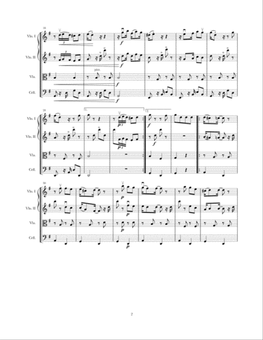 El Coquí String Quartet scores gallery preview page 2