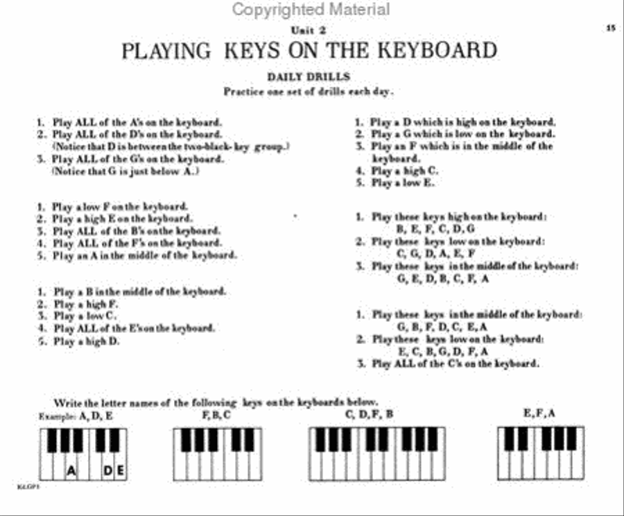 Pre Reading Experiences Of Music Through The Piano Piano Method scores gallery preview page 3
