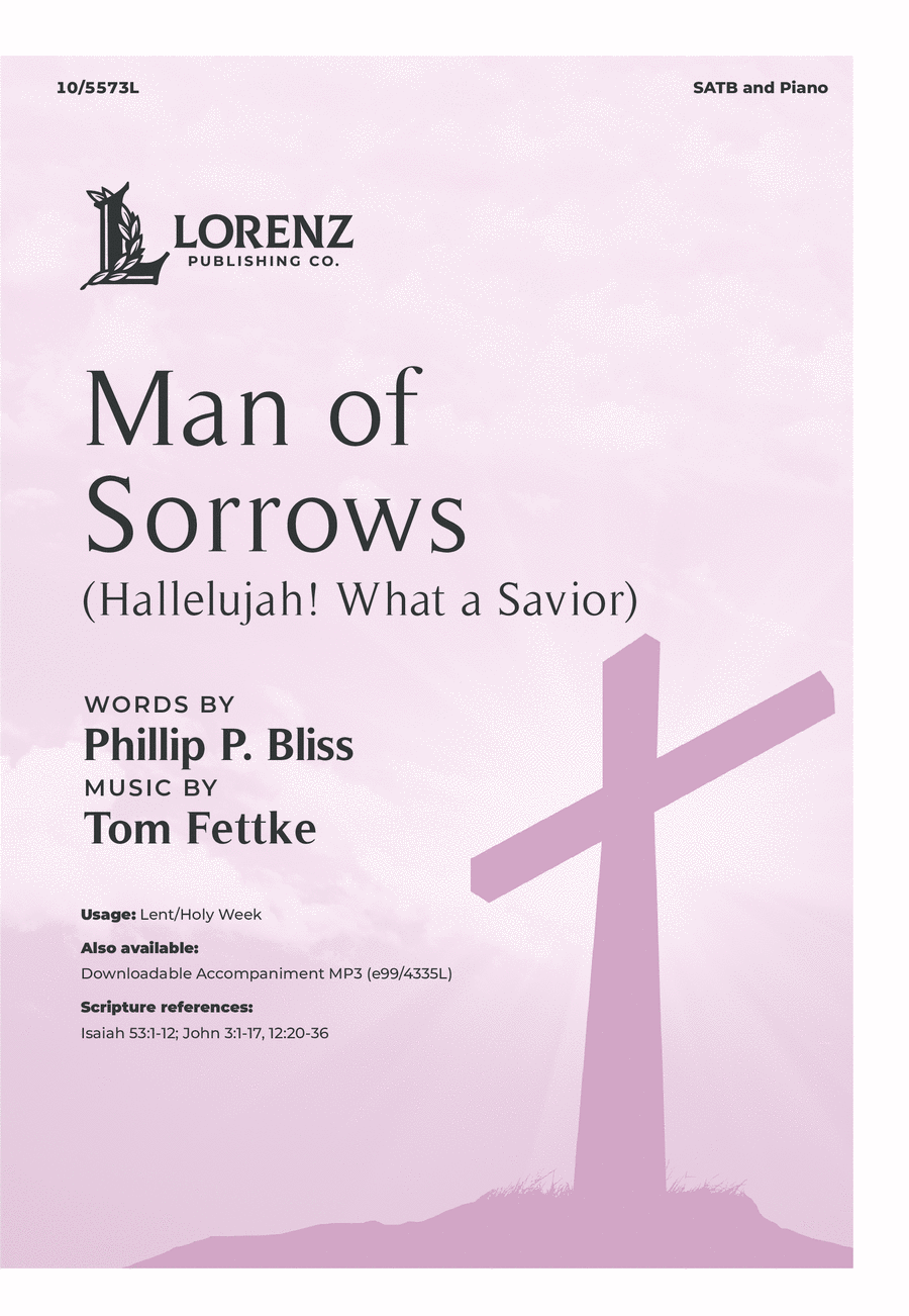 Book cover for Man of Sorrows (Hallelujah! What a Savior!)