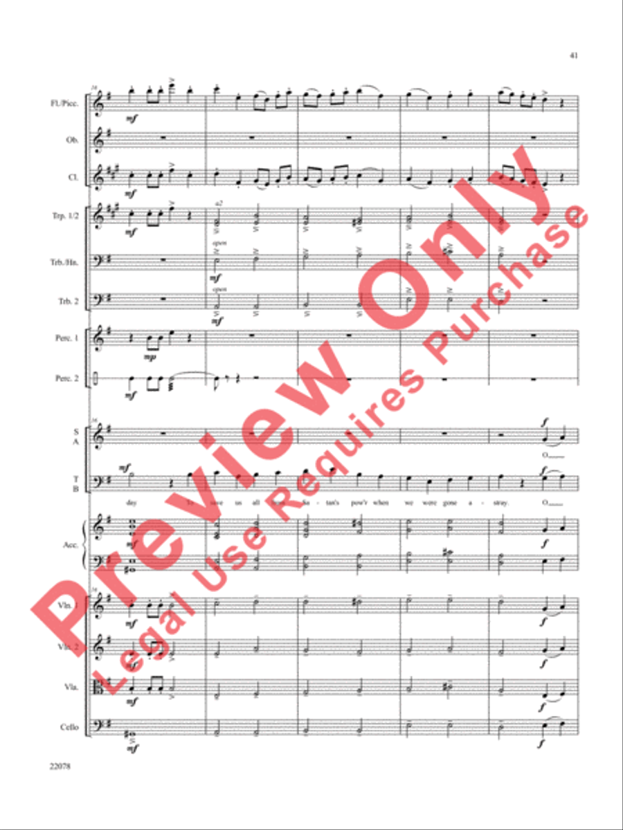 A Christmas Carol (Instrumental Parts) Choir scores gallery preview page 42