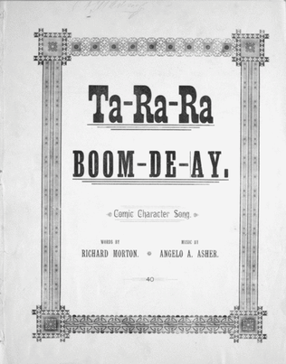 Ta-Ra-Ra Boom-De-Ay. Comic Character Song