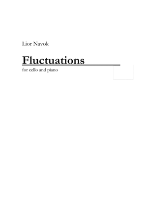"Fluctuations" - for Cello and Piano [Performance Score and Part]