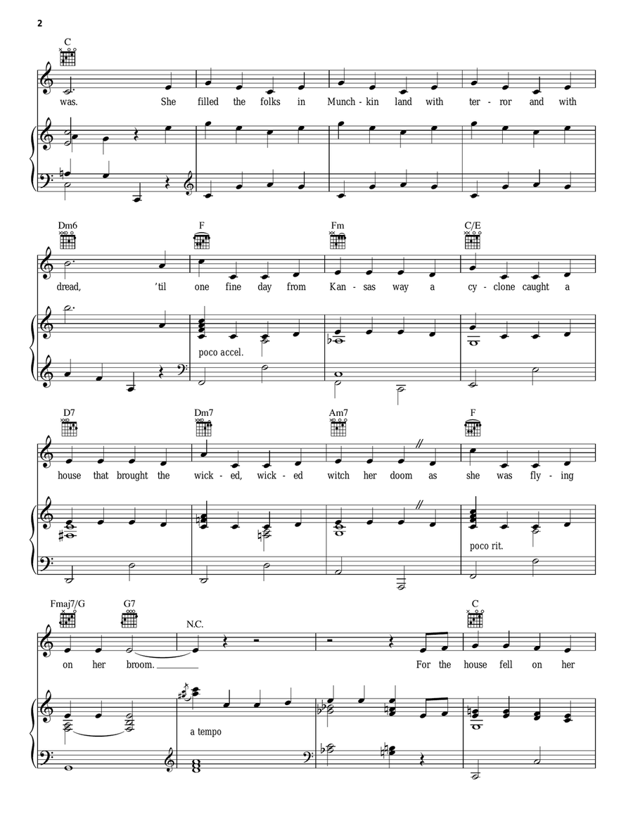 Ding-Dong! The Witch Is Dead Guitar scores gallery preview page 2