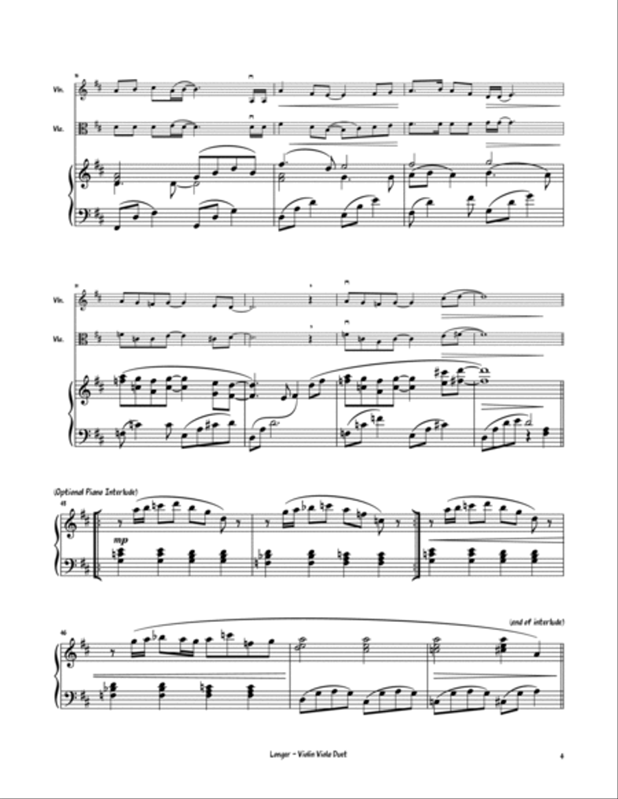 Longer String Duet scores gallery preview page 5