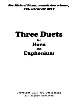 Three Duets for Horn and Trombone (Euphonium)
